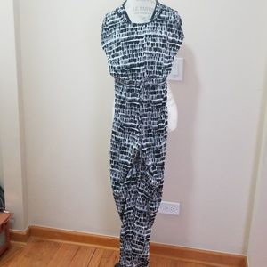 Calvin Klein Black and white jumpsuit, size L